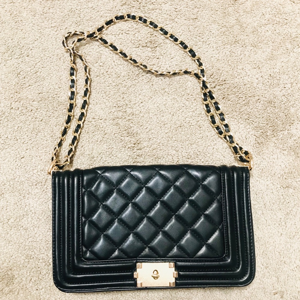 Black Quilted Bag